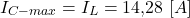 \[I_{C-max} = I_L = 14{,}28 \ [A]\]