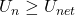 U_n \geq U_{net}