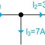 Kirchhoff's 1. lov eksempel 1