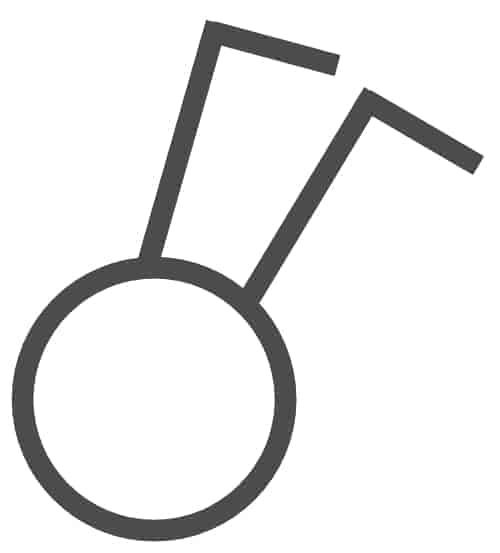 Kroneafbryder symbol